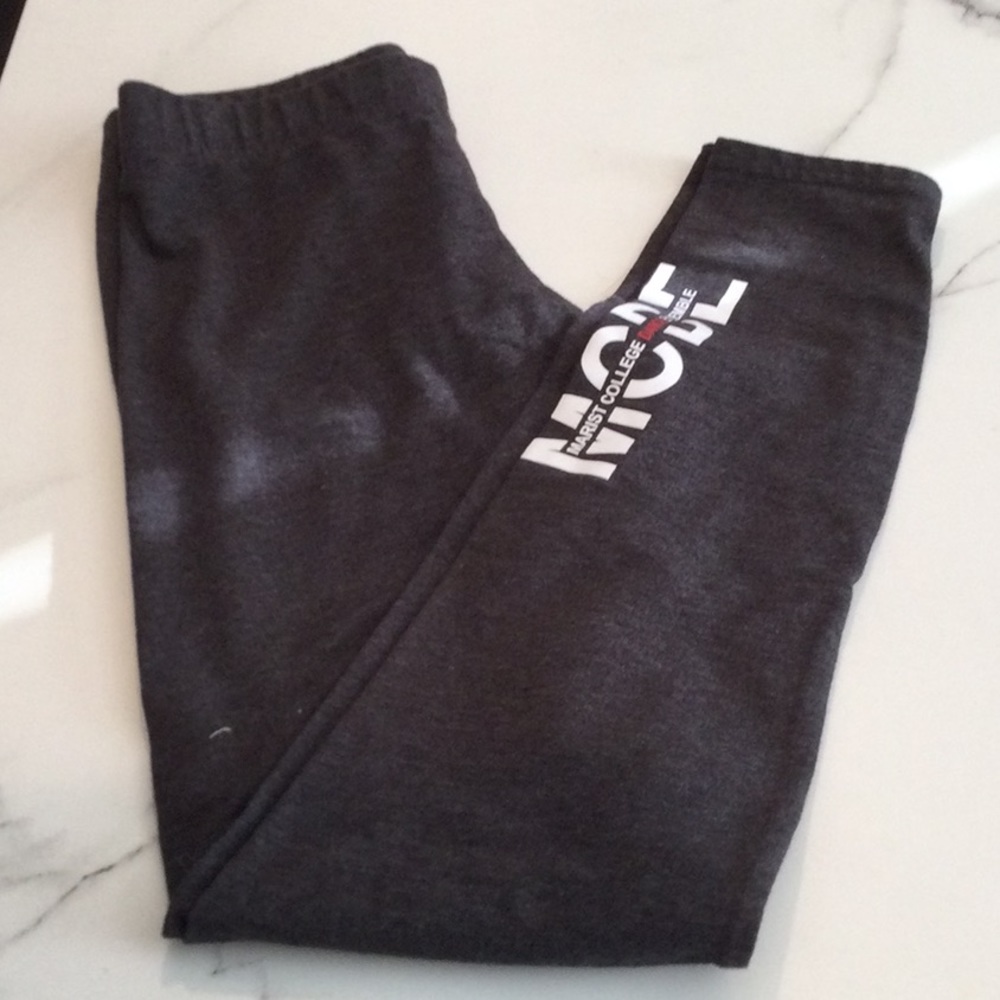 Small gray leggings, Marist College dance ensemble.